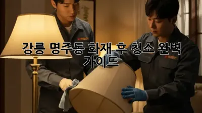 강릉 명주동 화재 후 청소 완벽 가이드